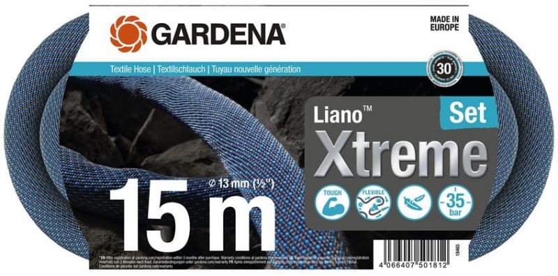 Gardena 18465-20 textilná hadica Liano Xtreme 15 m - sada