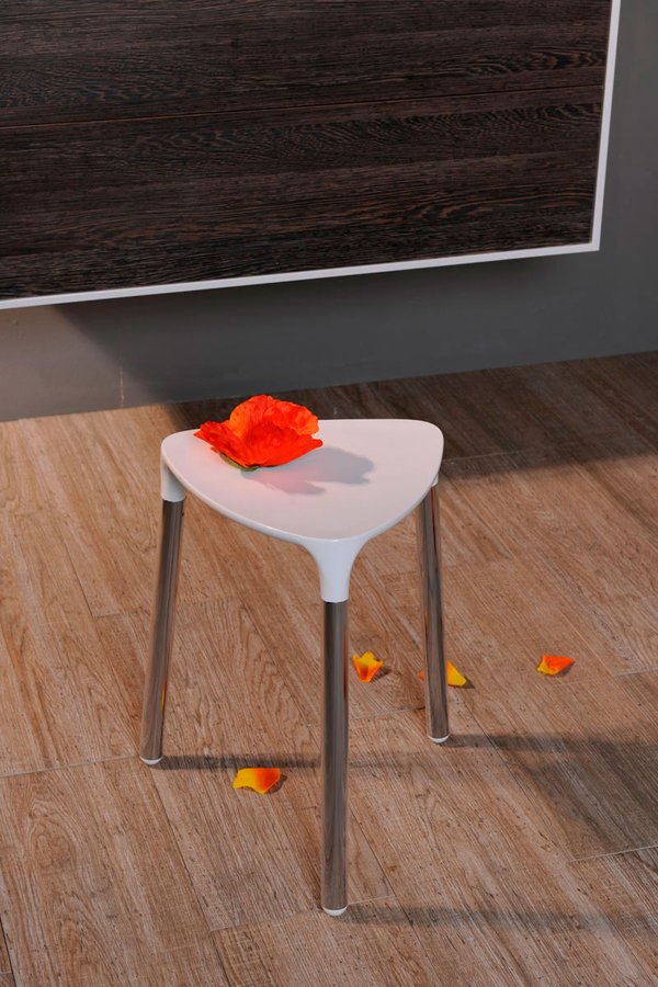 Yannis 217202 kúpeľňová stolička, 37x43,5x32,3 cm, biela