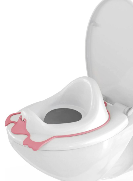 Duck 366423 detské záchodové sedadlo, ružové / biele