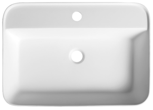 Brahea BE755 zápustné umývadlo, Rockstone, 55x39 cm, biele matné