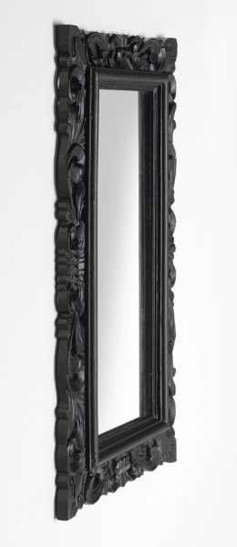 Samblung IN113 zrkadlo v ráme, 40x70cm, čierne