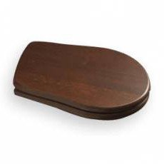 Kerasan Retro 109340 WC sedátko, drevo masív, orech/bronz