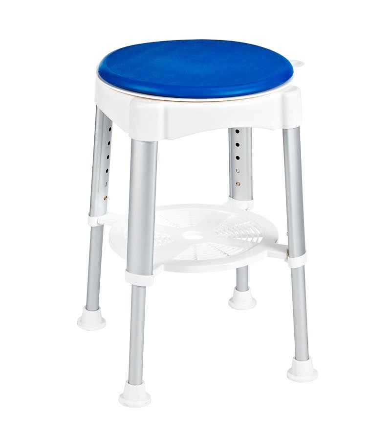 Ridder A0050401 stolička otočná, nastavitelná výška, biela/modrá