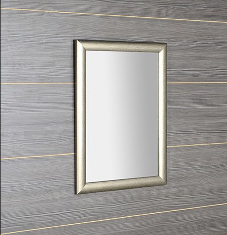 Valeria NL393 zrkadlo v drevenom ráme 58x78 cm, platina