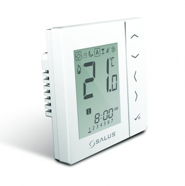 Salus VS30W digitálny podomietkový programovateľný termostat biely