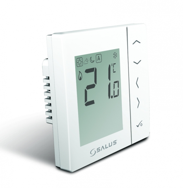 Salus VS35W digitálny podomietkový denný termostat biely