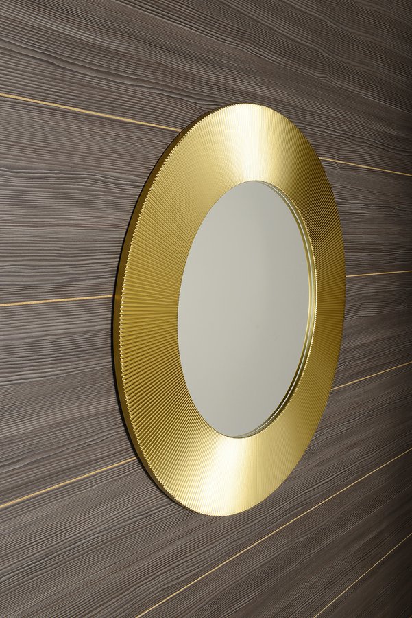 Sunbeam SB900 zrkadlo v ráme, priemer 90cm, zlaté