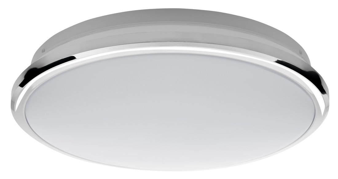 Silver AU463 stropné LED svietidlo 10W, 230V, priemer 28 cm, studená biela, chróm