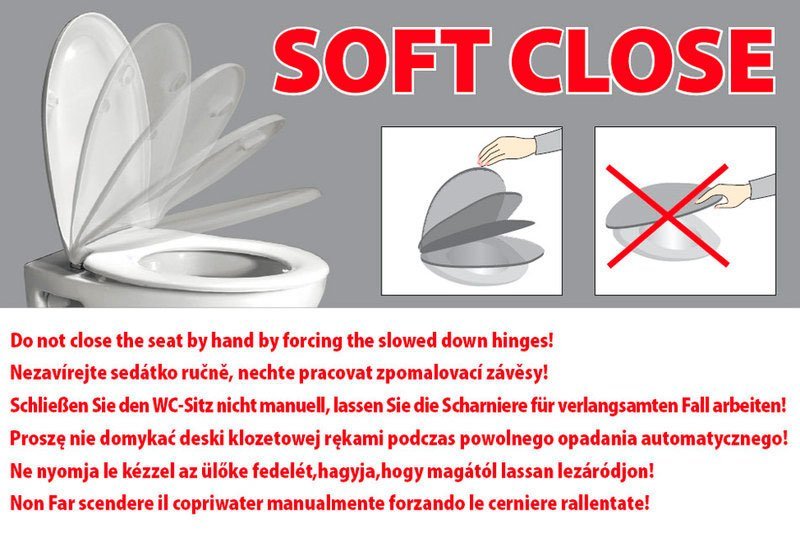 Kerasan Flo 319101 WC sedátko Soft Close SLIM, duroplast, biele