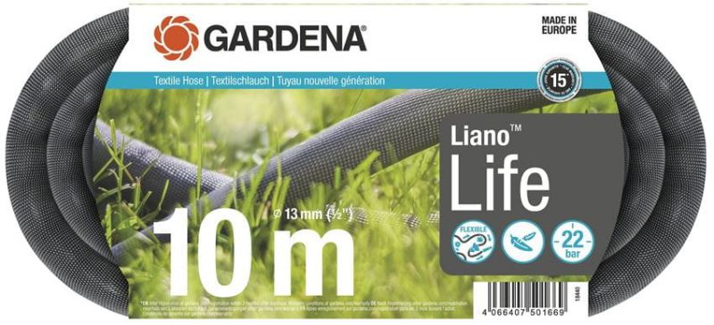 Gardena 18440-20 textilná hadica Liano Life 10 m