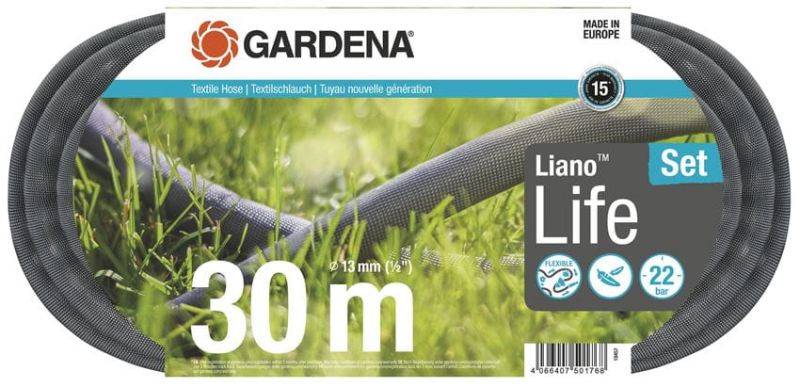 Gardena 18457-20 textilná hadica Liano Life 30 m - sada