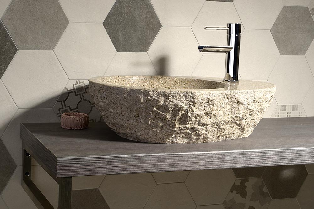 Blok kamenné umývadlo 56x46x15cm, Granite - PVM Systém