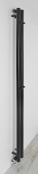Pilon IZ124 vykurovacie teleso 122x1800 mm, s 2 háčikmi, čierne matné