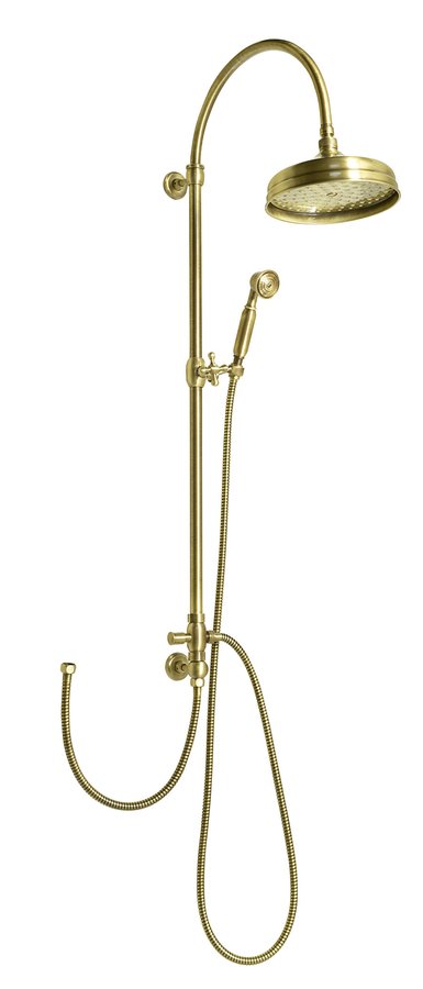 Vanity SET066 sprchový stĺp s pripojením vody na batériu, retro, bronz