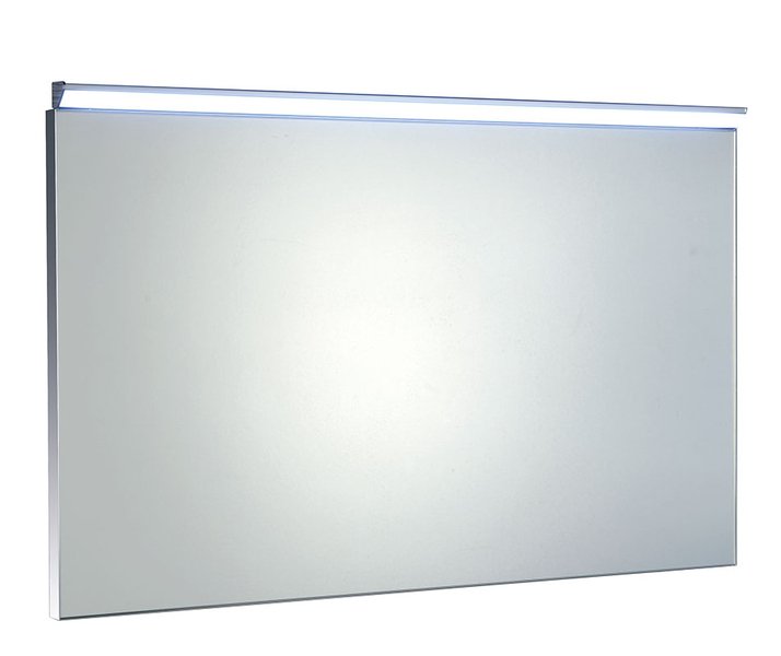 Bora AL716 zrkadlo v ráme s LED osvetlením a vypínačom 100x60 cm, chróm