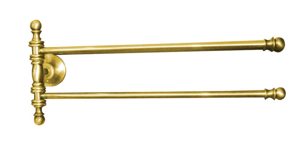 Perla PE0175 otočný držiak na uteráky dvojitý 390mm, zlato