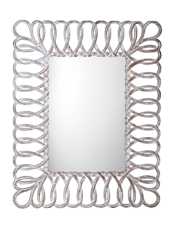 Sevilla IN236 zrkadlo v ráme, 80x120 cm, biele - PVM Systém