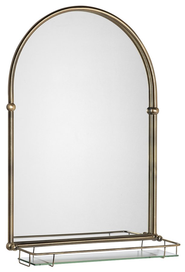 Tiga HZ206 zrkadlo 48x67cm, sklenená polička, bronz