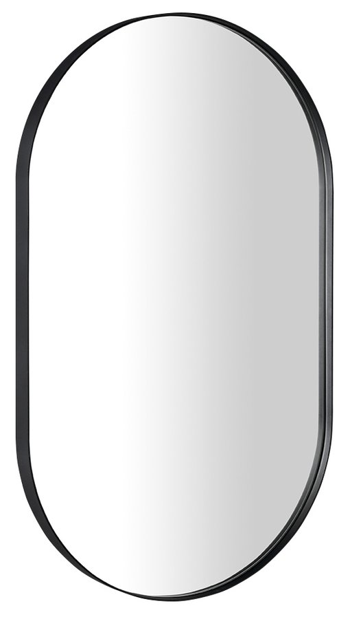 Puno ORT148 zrkadlo v kovovom ráme 50x85cm, čierne matné - PVM Systém