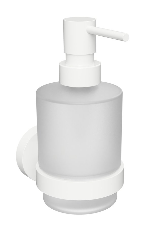 X-Round White XR103W dávkovač mydla, mliečne sklo, 200ml, biely