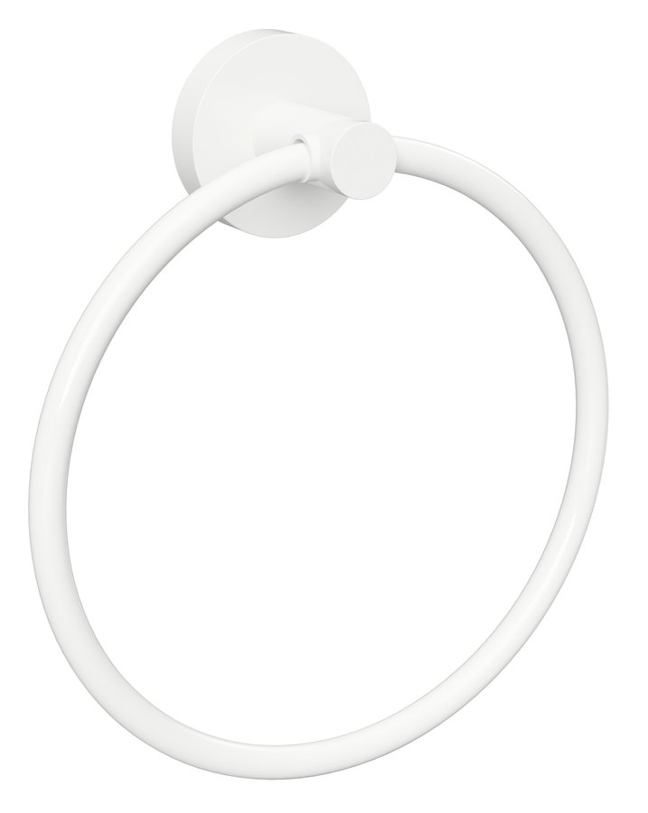 X-Round White XR411W kruhový držiak uteráku, biely