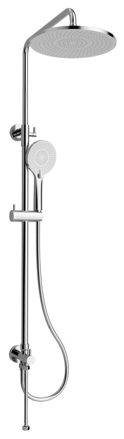 Sapho 1202-30 sprchový stĺp pre nástennú batériu, hlavová a ručná sprcha, chróm