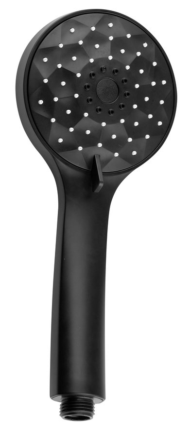 Sapho 1204-02B ručná sprcha, priemer 101mm, ABS/čierna matná