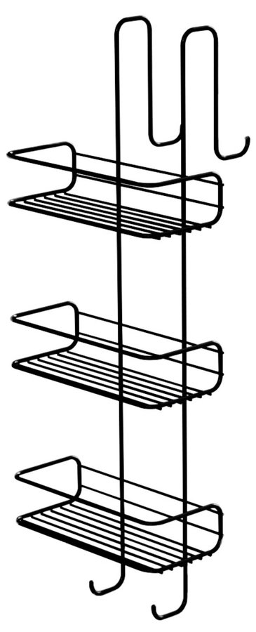 Chrom Line 248614 polica 240x680x220 mm, čierna matná